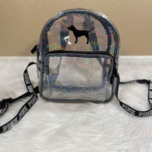 Victoria Secret PINK clear mini backpack